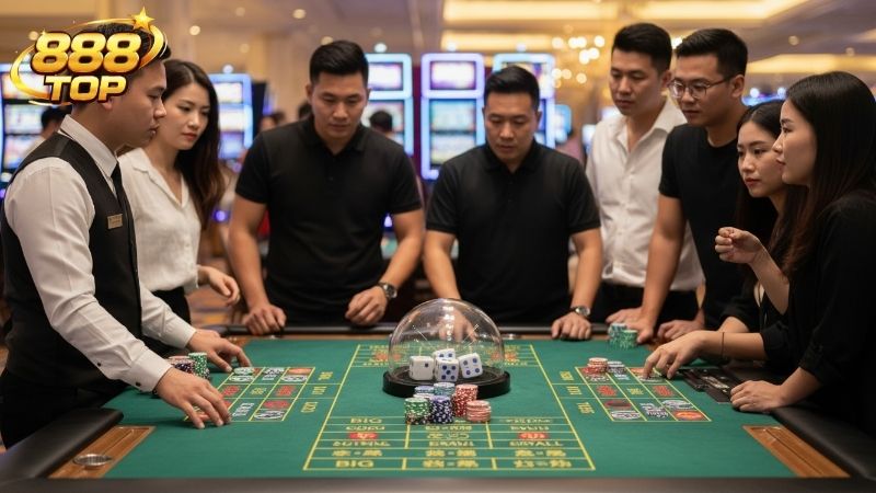 Tài Xỉu (Sicbo) 888TOP – Sảnh Casino Trực Tuyến Uy 3 Tổng quan về sảnh Tài Xỉu (Sicbo) 888TOP thu hút người chơi